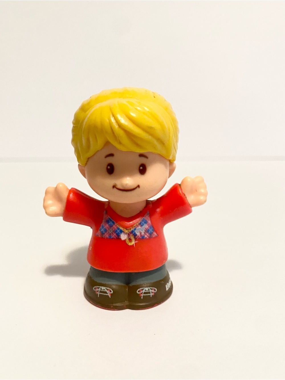 Little People Dollhouse Girl Holiday Red Shirt Blonde Hair Fisher Price 4/$20 🛑